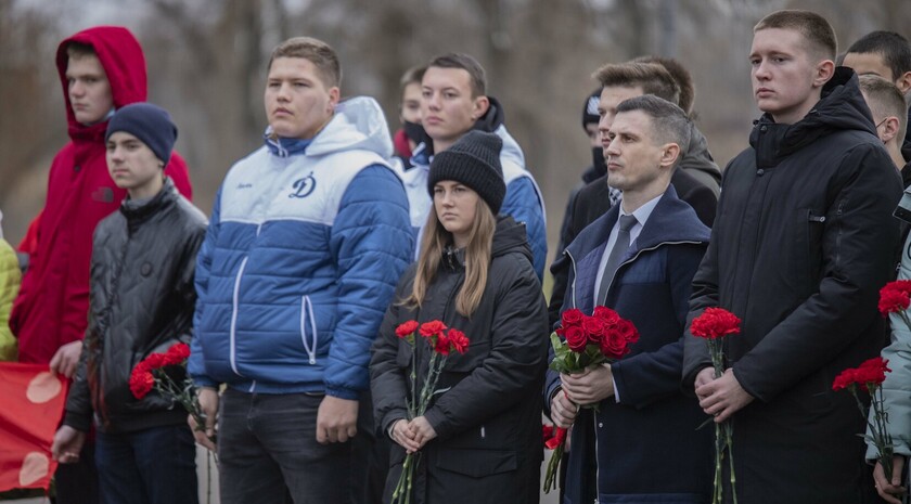 Митинг памяти в День Неизвестного солдата, Луганск, 3 декабря 2021 года