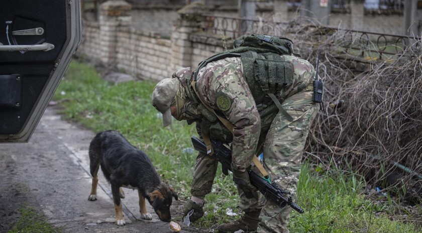 Russian combat engineers destroy 260 UXO at Schastye power plant, April 13, 2022