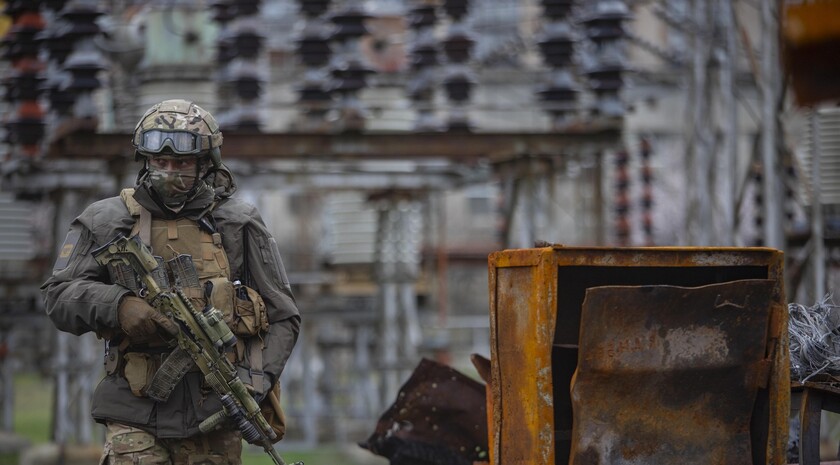 Russian combat engineers destroy 260 UXO at Schastye power plant, April 13, 2022