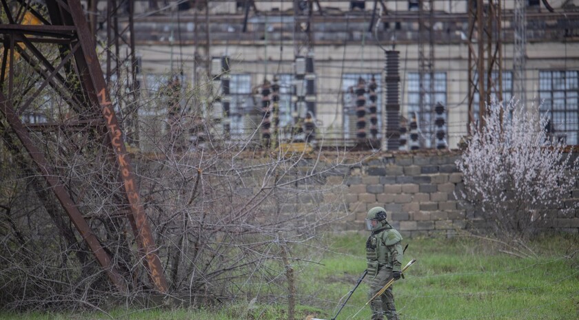 Russian combat engineers destroy 260 UXO at Schastye power plant