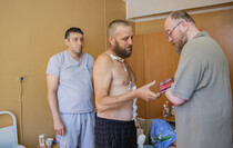 Награждение раненых защитников ЛНР, Луганск, 11 июня 2022 года