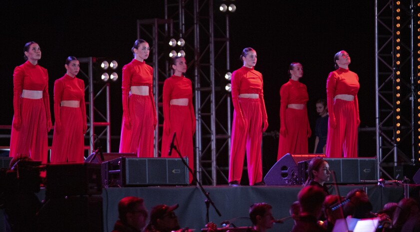 Церемония открытия обновленного мемориала "Непокоренные", Краснодон, 26 сентября 2022 года