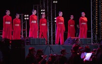 Церемония открытия обновленного мемориала "Непокоренные", Краснодон, 26 сентября 2022 года