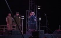 Церемония открытия обновленного мемориала "Непокоренные", Краснодон, 26 сентября 2022 года