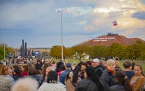 Церемония открытия обновленного мемориала "Непокоренные", Краснодон, 26 сентября 2022 года