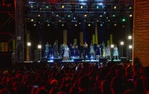 Церемония открытия обновленного мемориала "Непокоренные", Краснодон, 26 сентября 2022 года