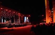 Церемония открытия обновленного мемориала "Непокоренные", Краснодон, 26 сентября 2022 года