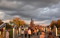 Церемония открытия обновленного мемориала "Непокоренные", Краснодон, 26 сентября 2022 года