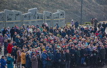 Открытие восстановленного после боевых действий памятника князю Игорю, Станица Луганская, 21 ноября 2022 года