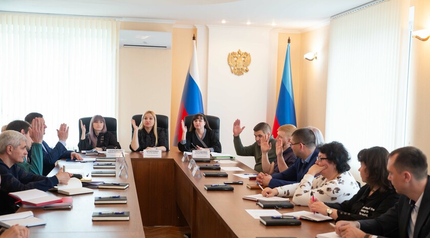 Заседания Избирательной комиссии ЛНР по вопросу формирования теризбиркомов, Луганск, 14 апреля 2023 года